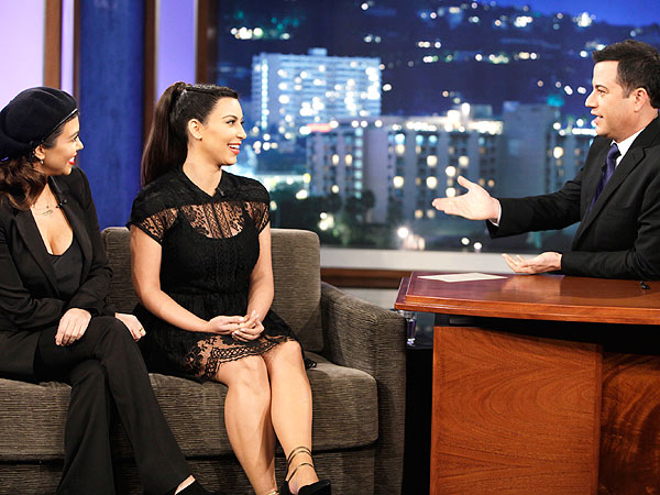 Kim Kardashian Jimmy Kimmel Live Appearance Baby Clothing
