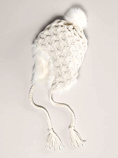 American Eagle Cream Knit Hat