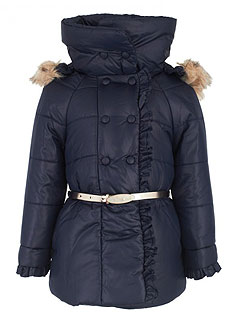 Mayoral Navy Puffer Coat Girls