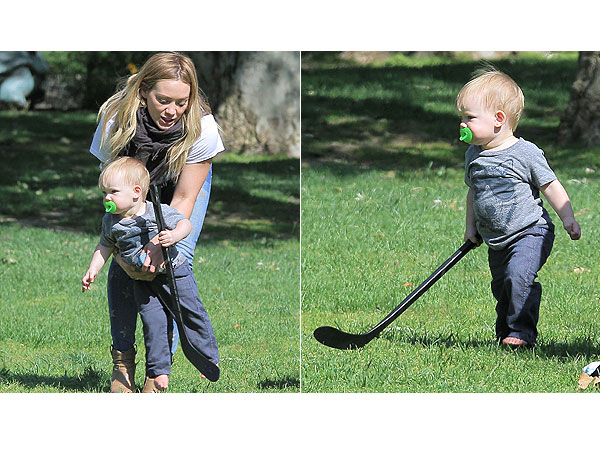 Hilary Duff Luca Comrie Hockey Park