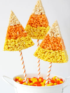Glorious Treats Candy Corn Rice Krispies Treats