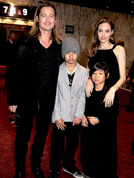 LONDON photo | Angelina Jolie, Brad Pitt, Maddox Jolie-Pitt, Pax Thien Jolie-Pitt