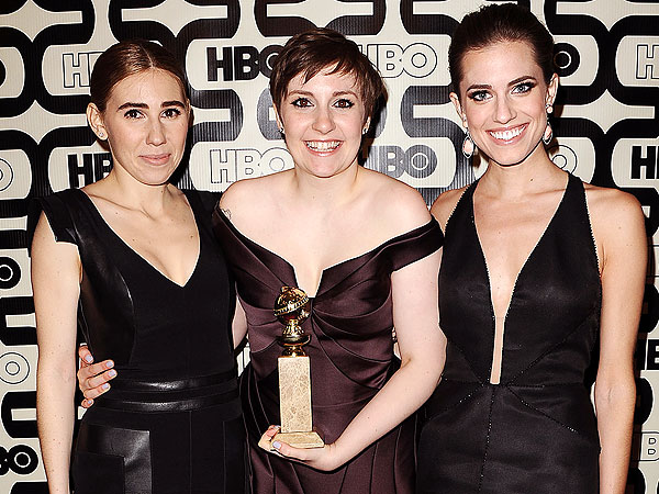 Lena Dunham Is Starstruck by Sally Field at Golden Globes Afterparty