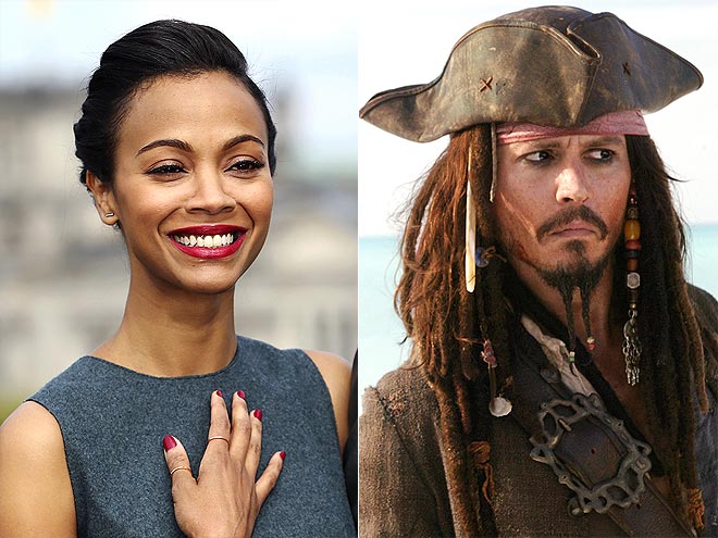  photo | Johnny Depp, Zoe Saldana