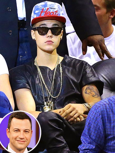  photo | Jimmy Kimmel, Justin Bieber