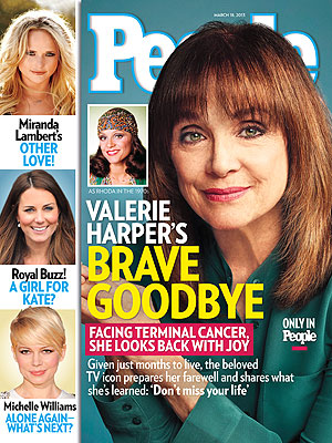 Mary Tyler Moore Reacts to Valerie Harper's Cancer Diagnosis| Health, Rhoda, The Mary Tyler Moore Show, Valerie Harper Cover, Mary Tyler Moore, Valerie Harper