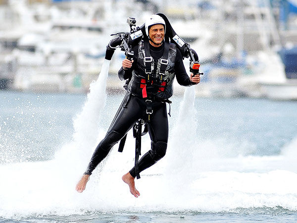 Rob Lowe Straps On a Jetpack and Goes Flying!