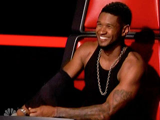 Usher Sheds His Shirt as The Voice Competition Heats Up