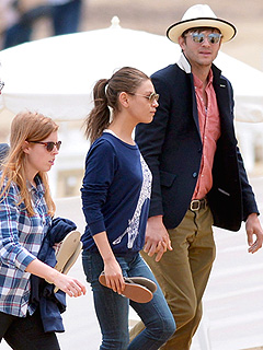PHOTO: Ashton & MIla Hit the Beach with Princess Beatrice | Ashton Kutcher, Mila Kunis, Princess Beatrice
