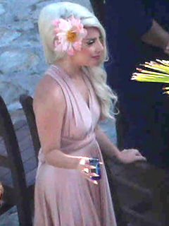 PHOTO: Lady Gaga Blends In as a Bridesmaid at Best Friend's Wedding | Lady Gaga
