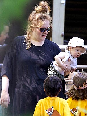 Adele Takes Her 8-Month-Old Son to the Zoo