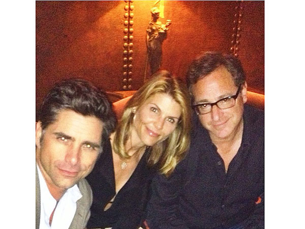 John Stamos and Lori Loughlin Reunite in N.Y.C.| Full House, Bob Saget, John Stamos, Lori Loughlin