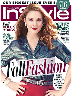 Drew Barrymore InStyle Cover Olive