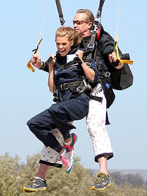 AnnaLynne McCord Skydives for a Cause