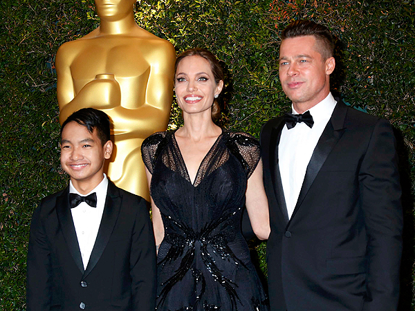 Angelina Jolie: 'My Family Makes Everything Possible'| Academy Awards, Angelina Jolie, Brad Pitt, Emma Thompson, Maddox Jolie-Pitt