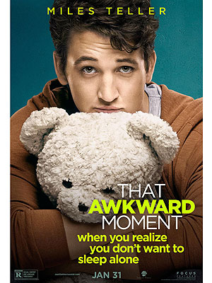 First Look: Zac Efron Cuddles Kitten to Promote That Awkward Moment| Michael B. Jordan, Miles Teller, Zac Efron