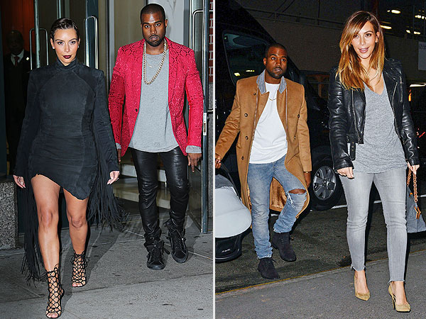 Kim Kardashian Kanye West coats