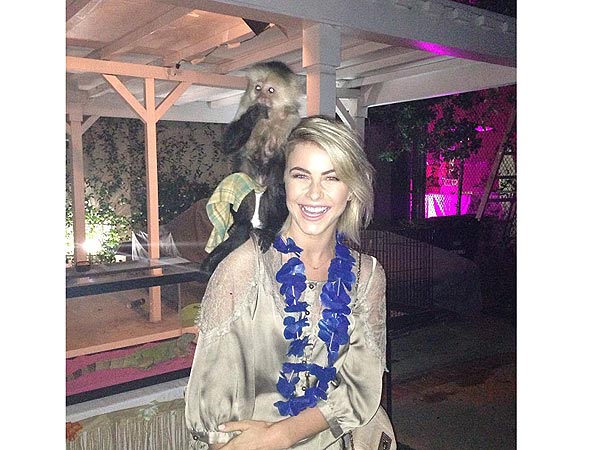 Julianne Hough with Capuchin Monkey, Photo