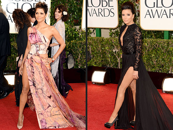 Halle Berry, Eva Longoria 2013 Golden Globes