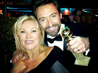 Snapped! Stars Share Their Own Globes Photos | Hugh Jackman