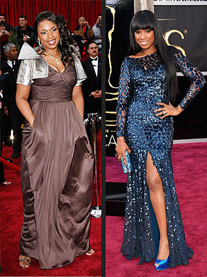 Jennifer Hudson Oscars 2013 & 2007