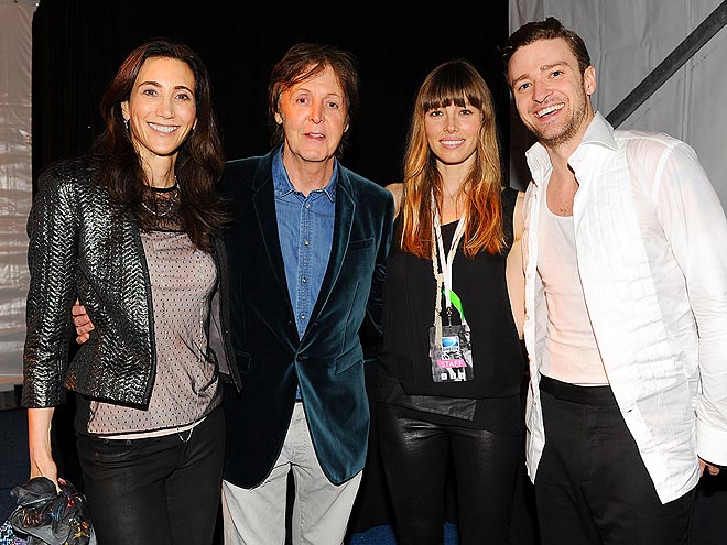 SPOUSAL SUPPORT photo | Jessica Biel, Justin Timberlake, Paul McCartney