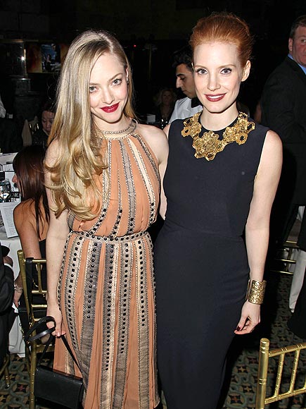 TOASTS OF THE TOWN photo | Amanda Seyfried, Jessica Chastain