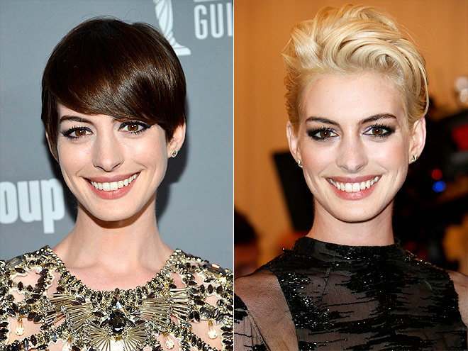 Anne Hathaway Brunette vs. Blonde