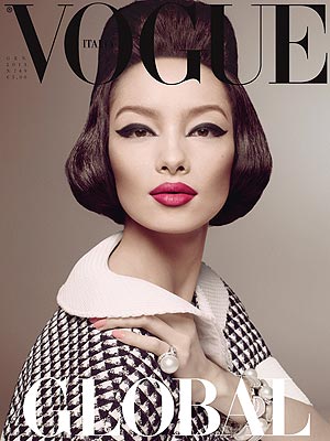 Fei Fei Sun on Vogue Italia