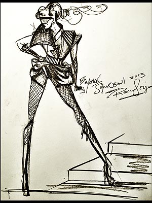 Beyonce Super Bowl Halftime Sketch