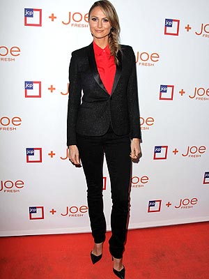Stacy Keibler suit braid
