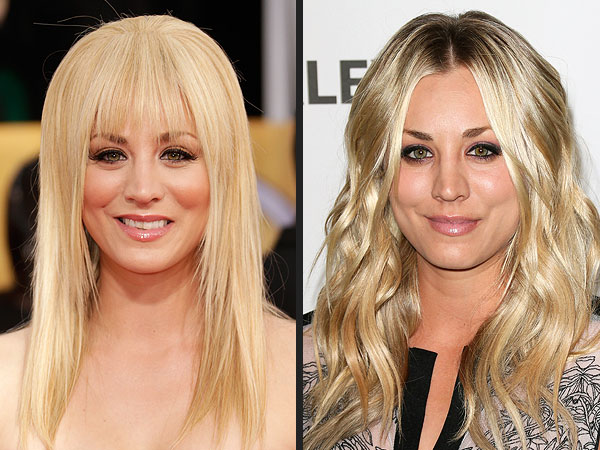 Kaley Cuoco bangs