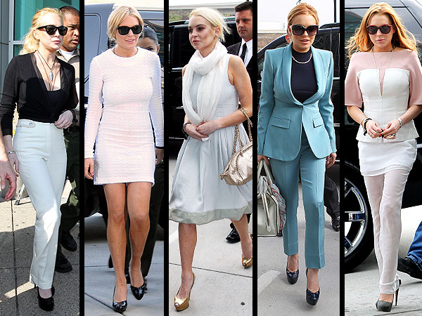 Lindsay Lohan court outfits