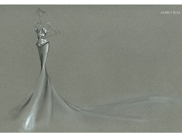 Heidi Klum Met Gala Sketch