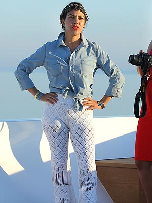 Kourtney Kardashian Greece outfit