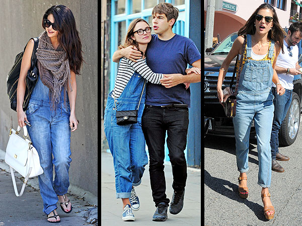 Celebrities in overalls