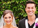 First Look! Full-Length Shot of Diana DeGarmo's Pearl-Embellished Wedding Gown