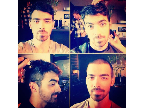 Joe Jonas Shaves Head