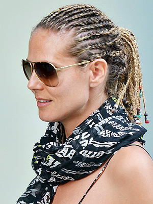 Heidi Klum cornrows