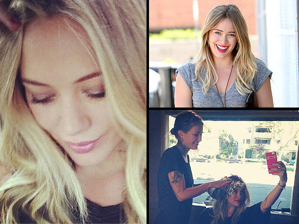 Hilary Duff dyes hair