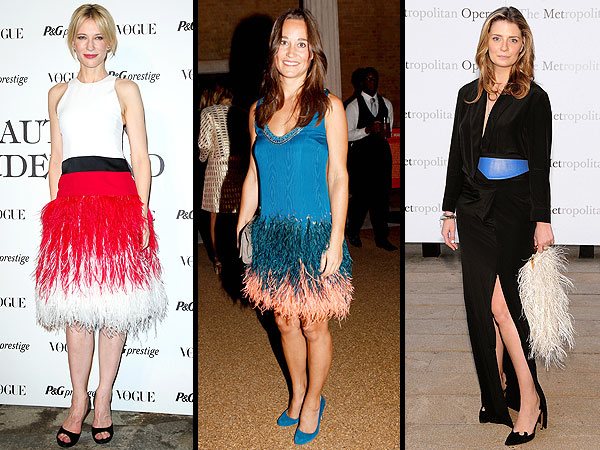 Cate Blanchett Feather Dresses