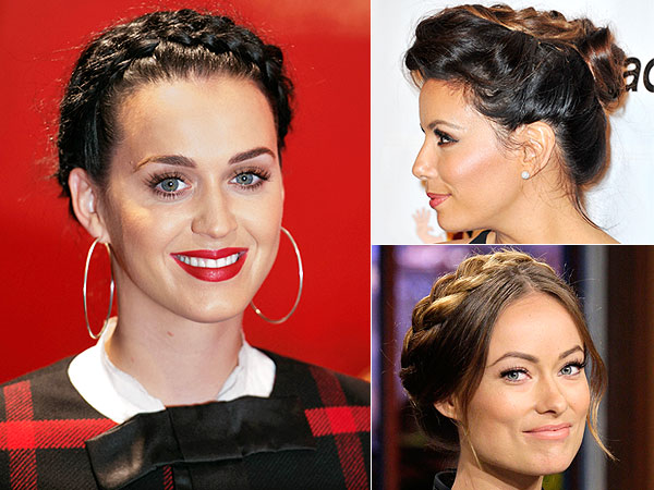 Katy Perry braids, Olivia Wilde braids