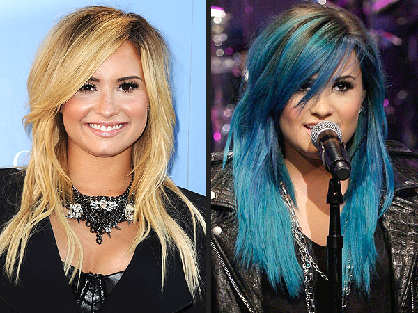 1. Demi Lovato's Bold Blue Hair Transformation - wide 7