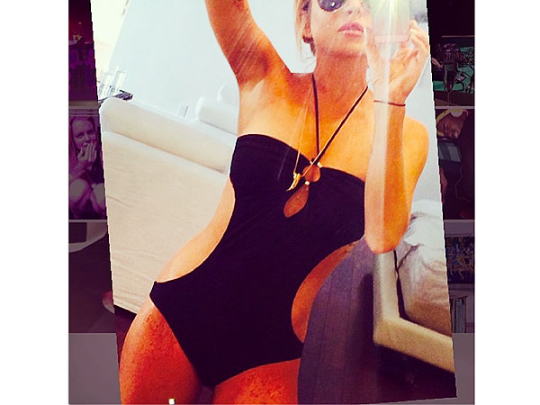 Lindsay Lohan bathing suit