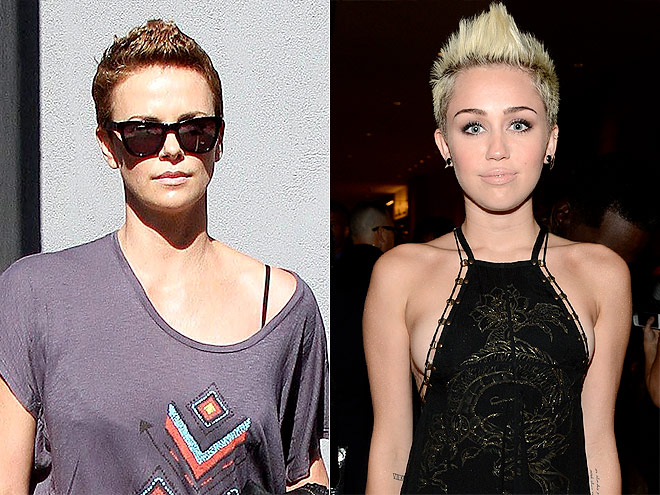 THE FAUX HAWK photo | Charlize Theron, Miley Cyrus