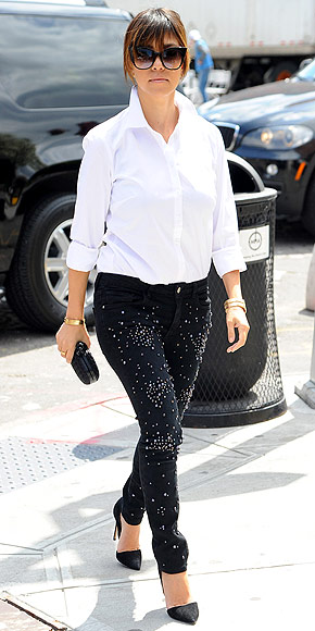 ALLOVER STUDDED PANTS photo | Kourtney Kardashian