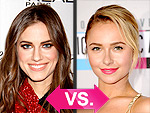Beauty Debate: Nude Gloss vs. Hot Pink Lips | Allison Williams, Hayden Panettiere