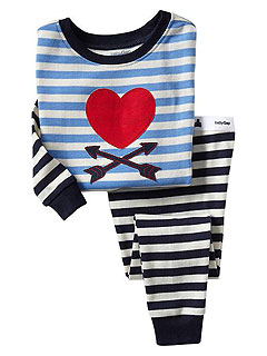 Gap Embroidered Heart Pajamas