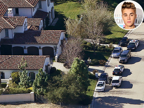 Justin Bieber's Home Raided by Police in Egg-Throwing Case