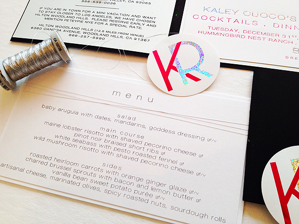 See Kaley Cuoco's Chic Wedding Invitation – with No Mention of the Wedding!| Weddings, The Big Bang Theory, Kaley Cuoco